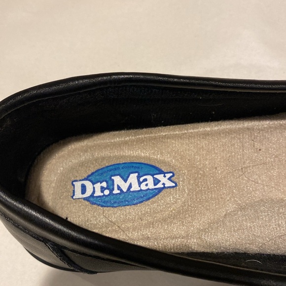 Women's Black Dr. Max Loafer Slip On shoes size 6 leather upper very good used - Picture 7 of 8